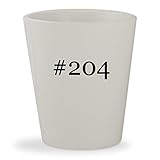 #204 - White Hashtag Ceramic 1.5oz Shot Glass