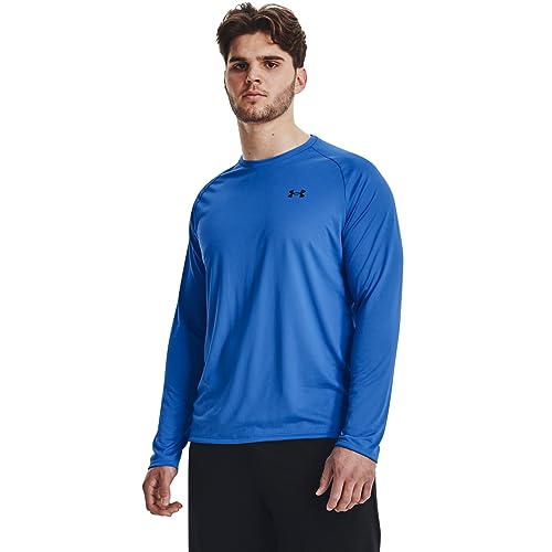 Under Armour Men’s Tech 2.0 Long-Sleeve T-Shirt , (464) Water / / Black , X-Small