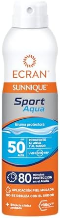 Sunnique Sport - Bruma Protectora Solar SFP 50 Piel Mojada, Protección Alta UVB, UVA, Refuerza las Defensas, Resistente al Agua, para Todo Tipo de Pieles- 250 ml
