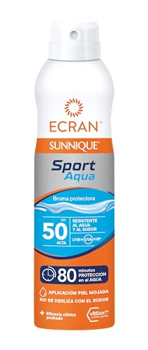 Sunnique Sport - Bruma Protectora Solar SFP 50 Piel Mojada, Protección Alta UVB, UVA, Refuerza las Defensas, Resistente al Agua, para Todo Tipo de Pieles- 250 ml