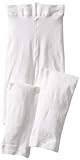 Jefferies Socks Big Girls'  Microfiber Footless Tight, White, 6-8 Years