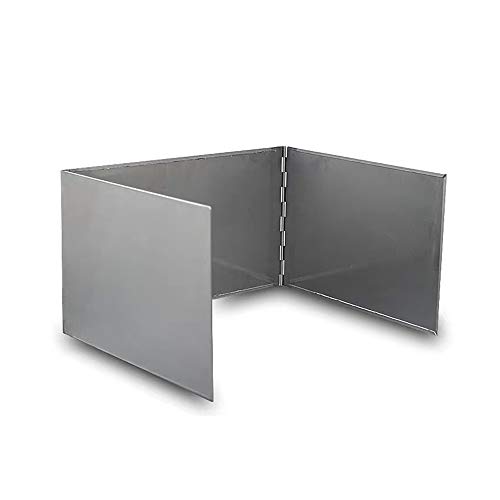 LLY Universal Camping Kitchen Stove Cooker Windshield Kitchen Windshield Wind Blocker Protector Cooking Windshield Windbreak Table Windshield