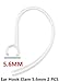JNSA Ear Hook Bluetooth Loop Clip Replacement 5 Size 10PCS, Fit for Plantronics Samsung LG etc. 5.5mm – 8.5 mm Earphone Universal Design 5.6mm 6mm 6.5mm 7mm 8mm 8.5mm Earhook Earclip Clearthumb 2