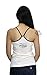 Harley-Davidson Womens Rose Skull Racer Back String Ivory Sleeveless Tank (Large)