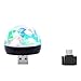 Fullfun Mini Car USB Party Light DJ LED RGB Colorful Music Sound Lamp for USB-C Phone Music Control Magic Ball (Black)
