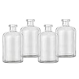 Koyal Wholesale Glass Bud Vases, Set of 4, Home