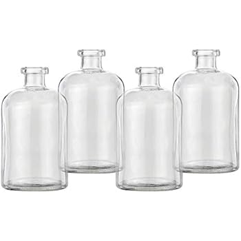 Amazon Com Koyal Wholesale Glass Bud Vases Set Of 4 Home Decor