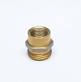 FASPARTS 1/2" Female NPT FPT FIP to 3/4" Male GHT Garden Hose Thread Adapter Brass Fitting Fuel / Air / Water / Boat / Gas / Oil WOG House / Boat / Lawn / Power Wash / Irrigation