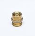 FASPARTS 1/2" Female NPT FPT FIP to 3/4" Male GHT Garden Hose Thread Adapter Brass Fitting Fuel / Air / Water / Boat / Gas / Oil WOG House / Boat / Lawn / Power Wash / Irrigation