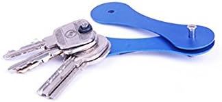 Remove the inflated pocket from Kiartten Hold 15 keys Compact and easy to carry durable building Suitable for most keys Great gift ideas Immediately find the right key (Blue)