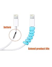 Jetec - Protector de cable flexible de silicona, protector de cable para ratón, apto para todas las líneas de datos de teléfonos móviles