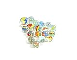 Fun Central 200 Pack - Glass Marbles in Bulk for Vase Filler, Table Scatter & Aquarium Decoration