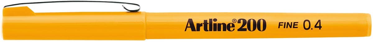 Artline 200 Yellow Fineliner Technical Drawing Pens - Pack 12