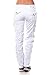 JEANS FOR LOVE Womens Cargo Utility Work Hiking Army Military Multi Pockets Combat Casual Pants (L, White)