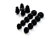 14pcs Black Eartips Set Compatible with Skullcandy Push Active, Sesh EVO, Dime 2 1, Grind, Indy Fuel True Wireless Earphones - Replacement Comfort Earbuds Eargels