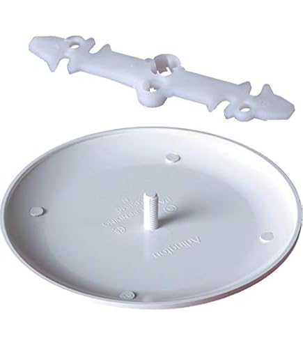 Plaque De Recouvrement Ronde TayMac LPB3400 5-4 Pouces - Blanc, Métal, Neuve, Origine Royaume-Uni