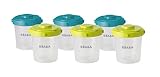 BEABA Clip Peacock Containers Snacks and Baby Food 6 Piece, 7 oz