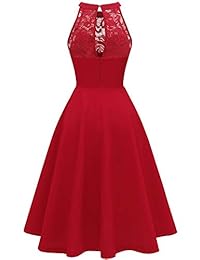 Bbonlinedress vestido corto de encaje para dama de honor, cóctel, fiesta