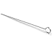 X-Chef 12-inch Metal Kabob Skewers, 304 Stainless Steel Barbecue Skewers Flat Skewer Sticks for Grilling, Pack of 12