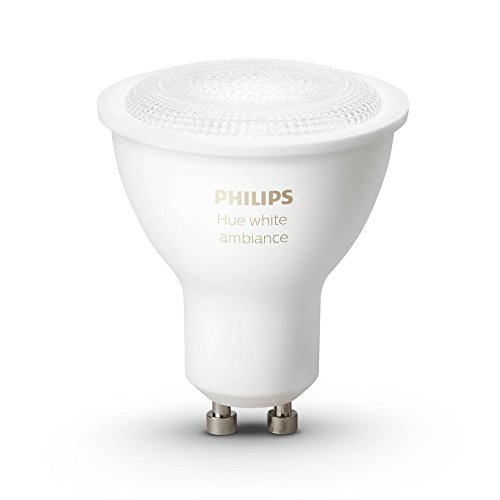 Click Here to See More Images Philips Hue 2-Pack White Ambiance GU10 Dimmable LED Smart Spot Lights (Works with Alexa, Apple HomeKit, and Google Assistant)