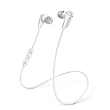 Bluetooth Headphones,NMPB H12 Wireless Stereo Headset In Ear Noise Cancelling Earbuds with Mic for iPhone, Samsung, LG and Android Phones-White Headphones