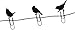 Genuine Fred Birds ON A Wire Picture Hangers, Set of 8