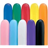 Qualatex 260 Latex Balloons Classic Assorted Colors 250 per Package