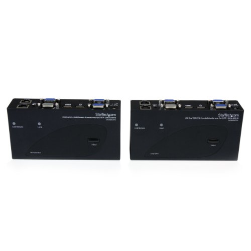 StarTech.com USB Dual VGA KVM Console Extender, 650-Feet/200m (SV565DUTPU)