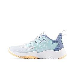New Balance Girls Rave Run V2 Lace-Up Shoe, Ice