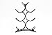 Superiore Livello Turin Wine Rack 6 Bottle Countertop Metal Wine Holder Free Standing Rack for Floor or Table Top Modern Scroll Art Design Perfect for Storage
