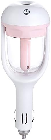 Goodidus Car Aroma Humidifier，Mini Portable Travel Cool Mist Car Air Humidifier and Aromatherapy Essential Oil Diffuser (Pink)