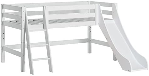 Hoppekids Premium Kiefer Massiv Inklusiv Lattenrost Schrag Leiter Und Rutsche Holz Weiss Single 209 X 114 X 197 Cm Amazon De Kuche Haushalt