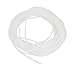 Uxcell a13032800ux0333 Clear White 3mm Outer Dia 29M Polyethylene Spiral Cable Wire Wrap Tube