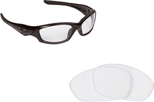 New SEEK OPTICS Replacement Lenses Oakley STRAIGHT JACKET - Crystal Clear