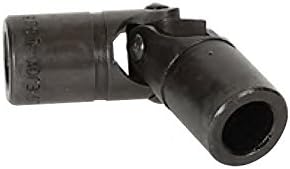 Lovejoy Size, JR4B Universal Joint, Zytel, 3/8" x 3/8" Round Bore, No Keyway, 3" Overall Length, 0.68" Outer Diameter