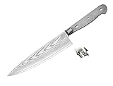 KATSURA Woodworking Project kit Japanese VG-10 67 Layers Damascus Steel Chef Knife Blank Kit woodworker with Nice Gift Box (7.5-inch Chef Knife no logo)