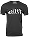 Guitar Player Evolution Funny T-Shirt Guitarist Musician Tee T Shirt Black L