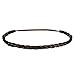 Mia Thin Braidie Headband made of Braided Synthetic Hair on Elastic Rubberband, Classic Pretty Hair Accessory for Women and Girls - Medium Brown