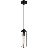 Nuvo Marina-1 Light Mini Pendant in Modern/Contemporary Style-4.75 Inches Wide by 13.25 Inches High-Matte Black Finish