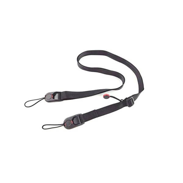 mimzemamz Kamera Tragegurt Kameragurt Trageriemen Schultergurt (Universal Kamera-Tragegurt, längenverstellbar von 48-152cm) schwarz,für Systemkameras,ergonomisch,Zubehörtaschen und Schnellverschluß – Bild 3