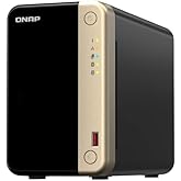 QNAP TS-264-8G-US 2 Bay High-Performance Desktop NAS with Intel Celeron Quad-core Processor, M.2 PCIe Slots and Dual 2.5GbE (