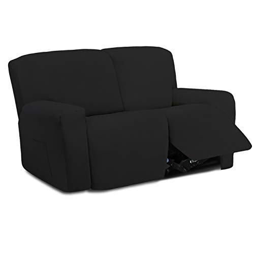 EasyGoing 6 Pieces Microfiber Stretch Sectional Recliner Sofa