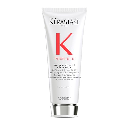 Kérastase Première, Reparierende und kalziumreduzierende Spülung für geschädigtes Haar, Mit Zitronensäure und Glycin, Fondant Fluidité Réparateur Cond