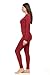 Thermajane Long Johns Thermal Underwear for Women Fleece Lined Base Layer Pajama Set Cold Weather (Small, Red)