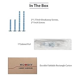 homdiy 10 Pack 3in Matte Black Cabinet Pulls