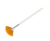 Appearus Taklon Fan Mask Brush Acid Applicator for Glycolic Peel/Masques (Large/sb005)