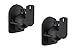 Mount-It! Speaker Wall Mount Full Motion Brackets for Surround Sound Satellite Ceiling and Bookshelf Speakers, 2 Mounts, Black
