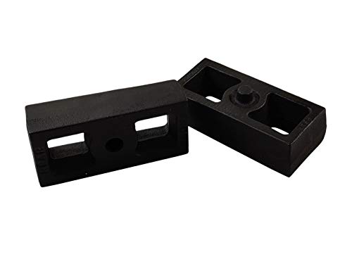 3 Inch Rear Lift Block Kit With U-Bolts - Tapered Steel Blocks For Truck Suspension