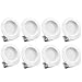 Bioluz LED 8 Pack 4-inch 910 Lumen Warm White 2700K 13 Watt 90 CRI Dimmable LED Retrofit Recessed Lighting Fixture LED Ceiling Downlight UL-Listed JA8 CEC Pack of 8