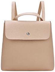 Zipper Patchwork Mini Solid Women Girl Pure Color Leather Mini School Bag Backpack Shoulder Bag,E